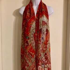 Silk Camilla Cameos Can Can Long scarf